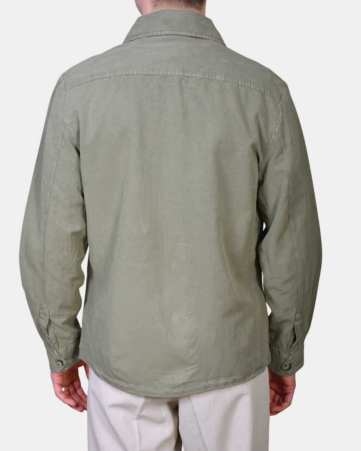 OVERSHIRT COTTON LYOCELL - Green - Hugo Sthlm