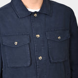 OVERSHIRT COTTON LYOCELL - Navy - Hugo Sthlm