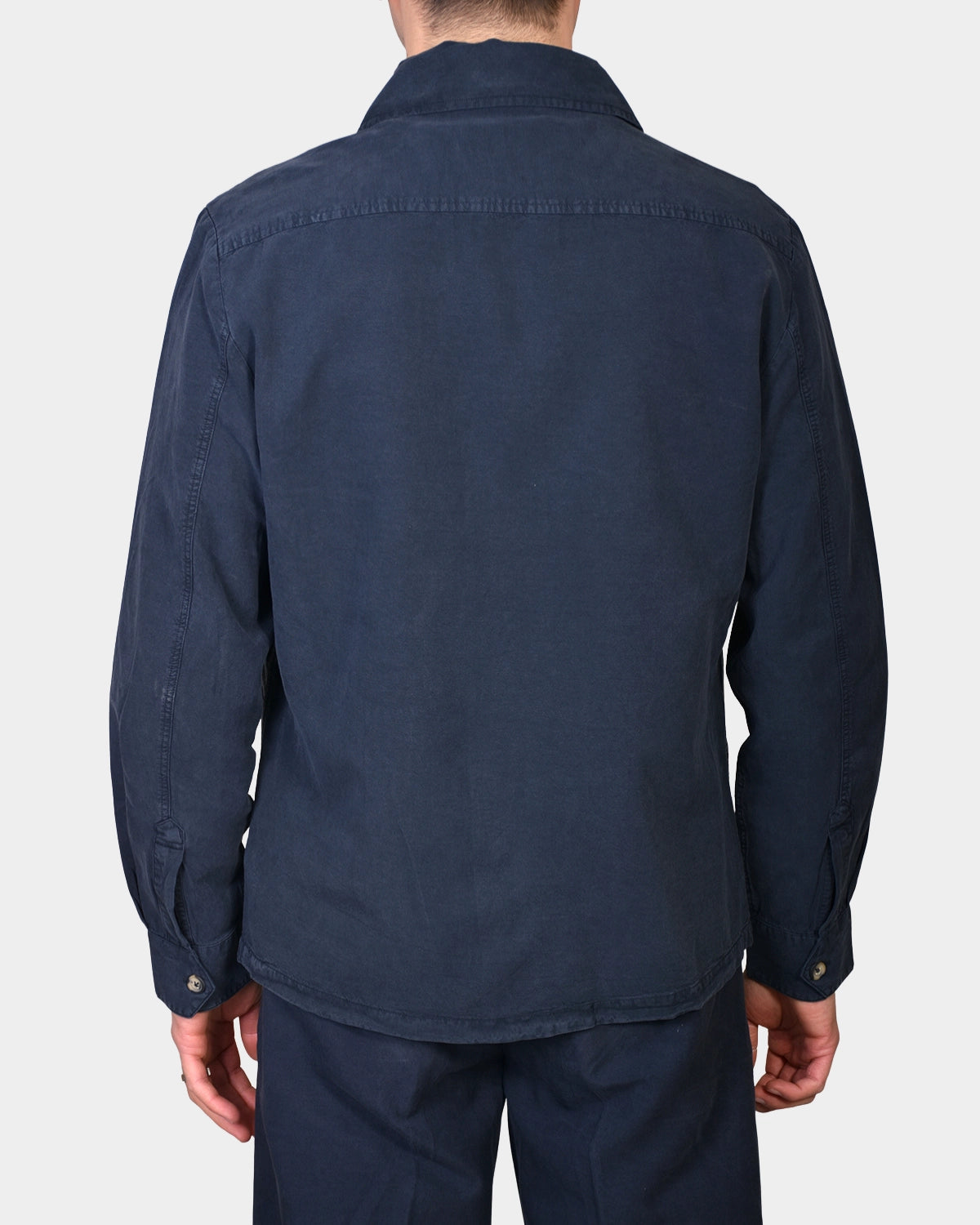 OVERSHIRT COTTON LYOCELL - Navy - Hugo Sthlm