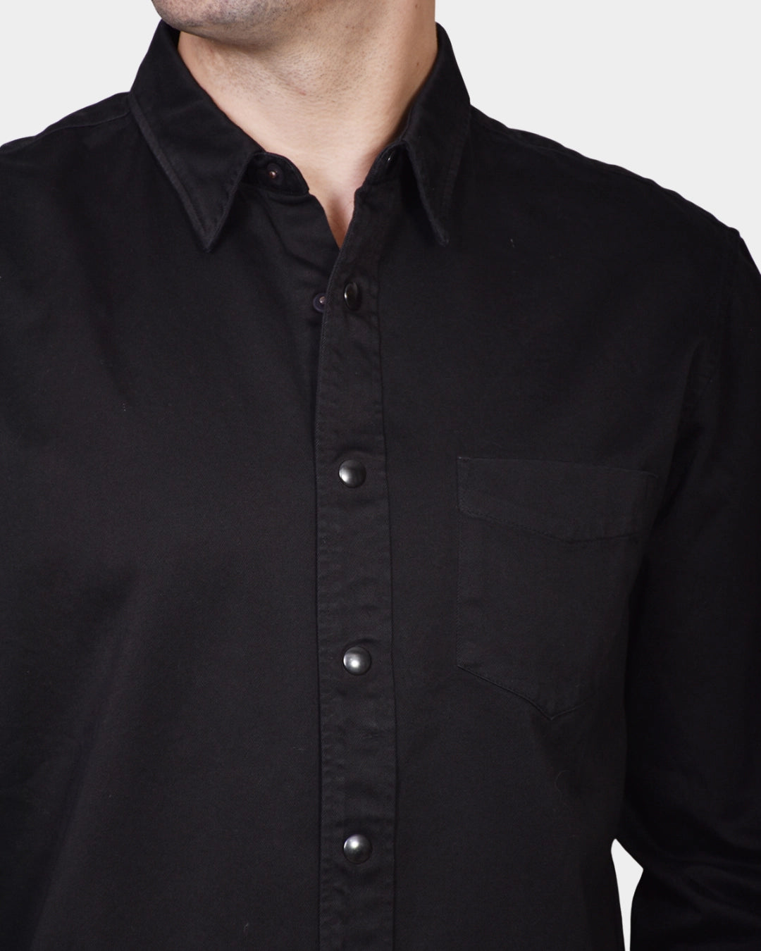 Overshirt Twill - Black - Hugo Sthlm