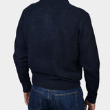 Polo Boucle Wool Blend - Navy