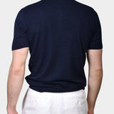 Polo Button Linen Blend - Navy - Hugo Sthlm