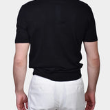 Polo Button Linen Blend - Black - Hugo Sthlm