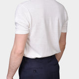 Polo Button Linen Blend - Ecru - Hugo Sthlm