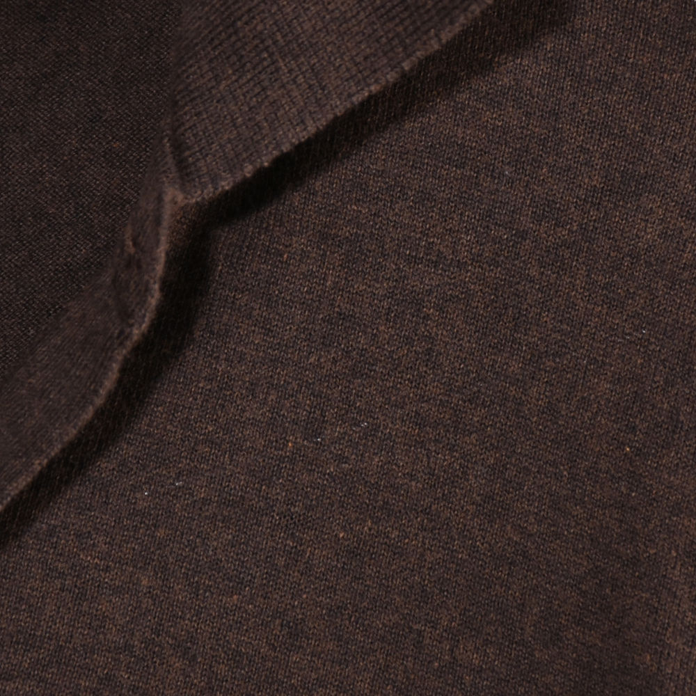 Polo Long Sleeve Knit - Brown - Hugo Sthlm