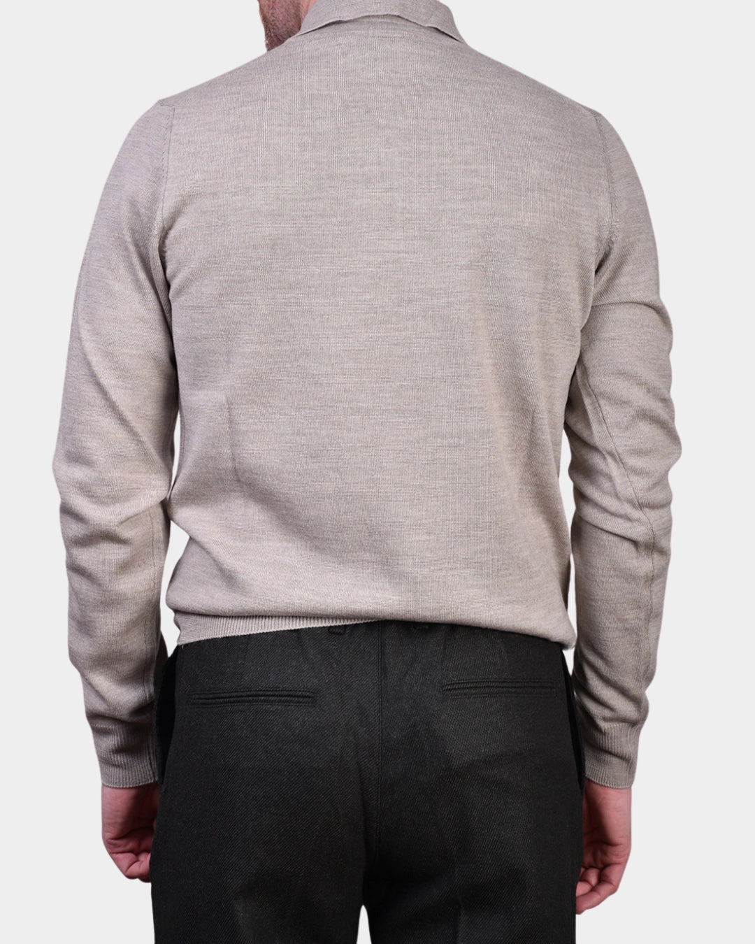 Polo Neck 12 GG Merino - Beige - Hugo Sthlm