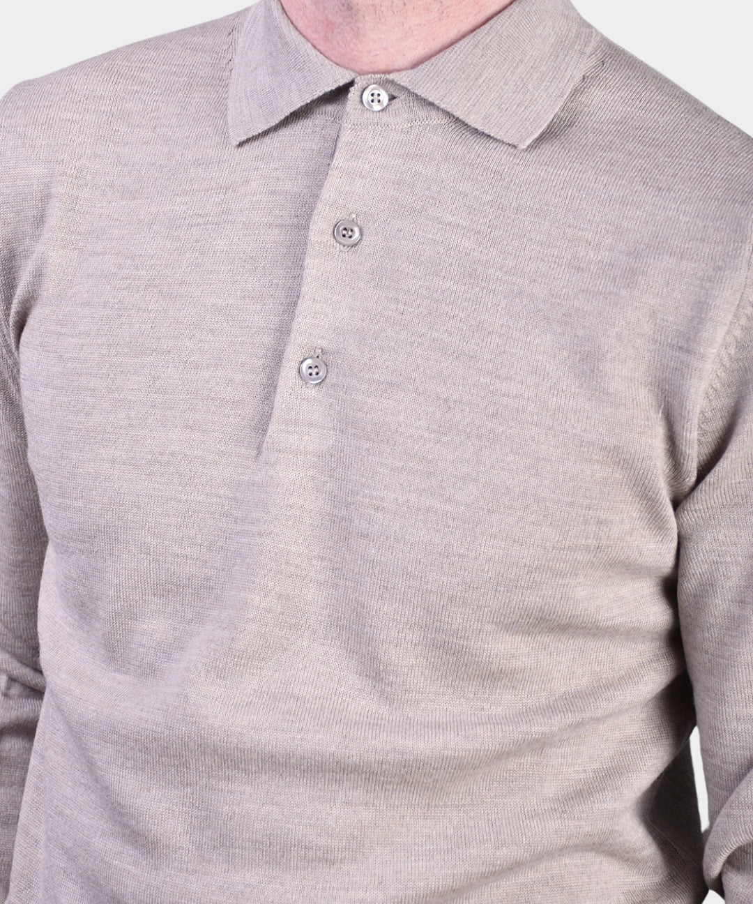 Polo Neck 12 GG Merino - Beige - Hugo Sthlm