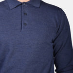 Polo Neck 12 GG Merino - Denim Blue - Hugo Sthlm