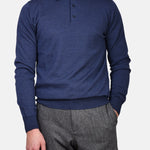 Polo Neck 12 GG Merino - Denim Blue - Hugo Sthlm