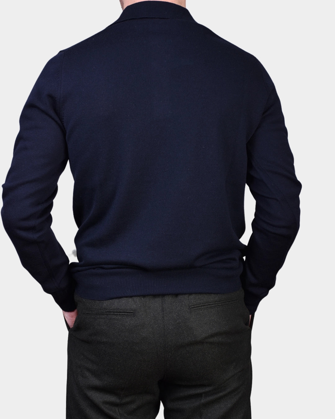 Polo Neck 12 GG Merino - Navy - Hugo Sthlm