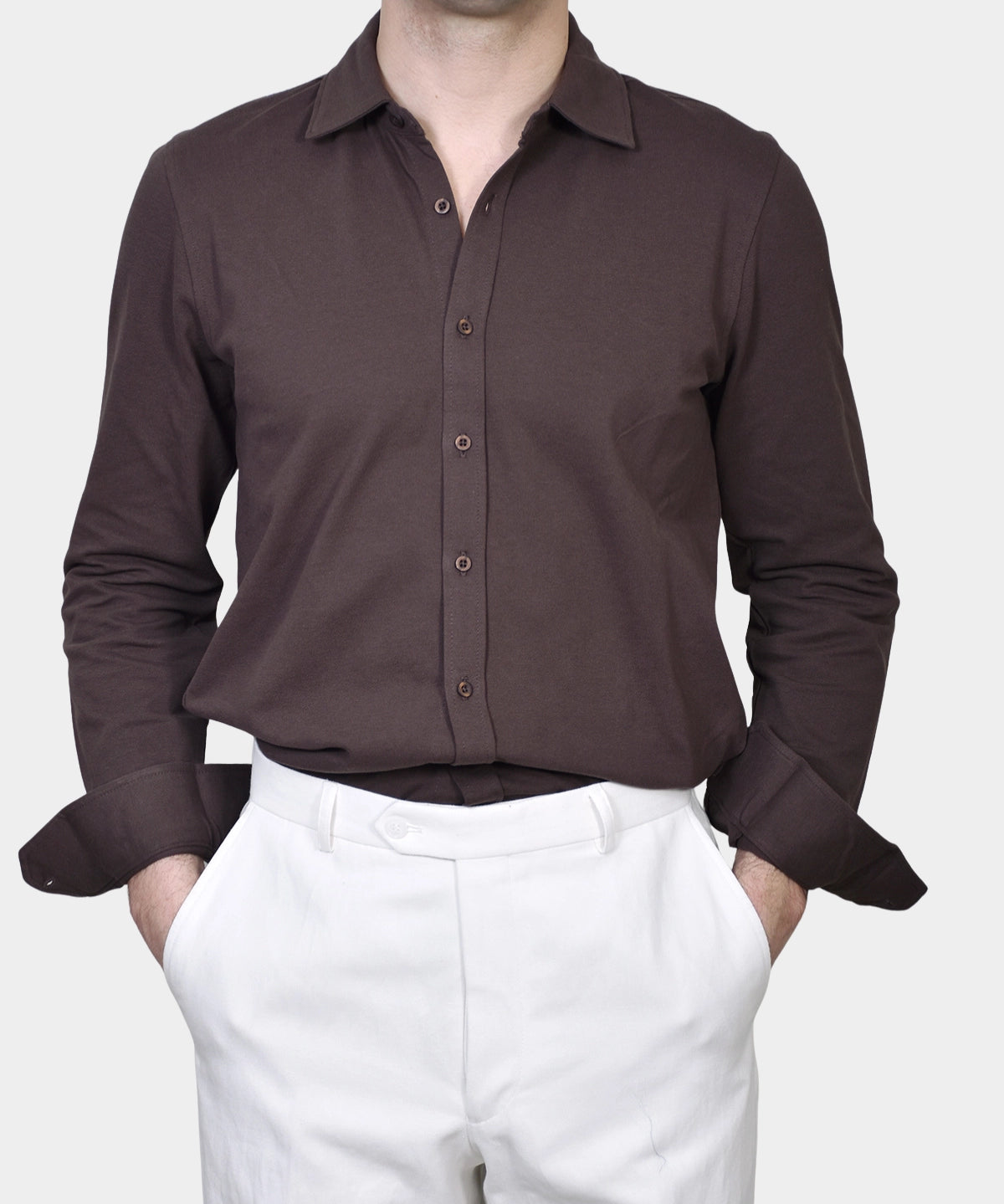 Polo Shirt Pique - Moka - Hugo Sthlm