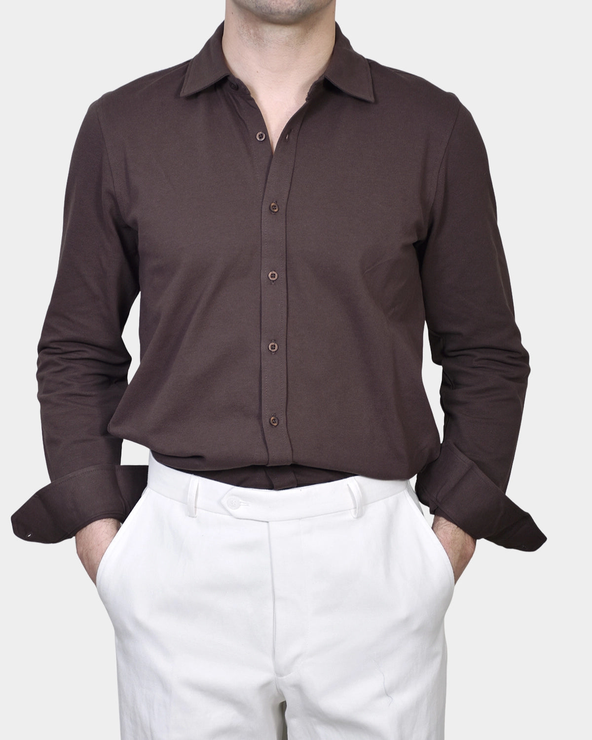 Polo Shirt Pique - Moka - Hugo Sthlm