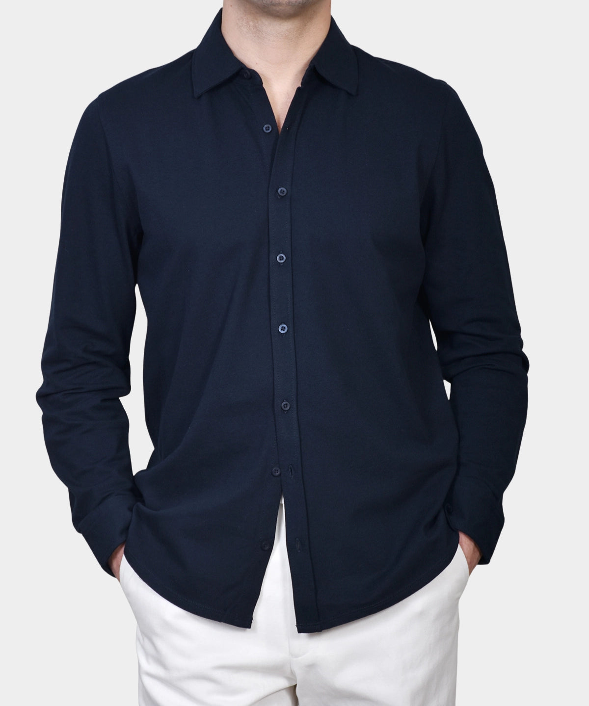 Polo Shirt Pique - Navy - Hugo Sthlm