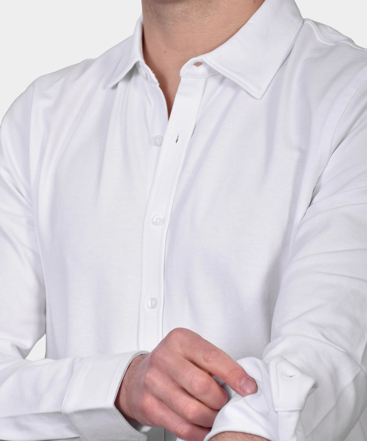 Polo Shirt Pique - White - Hugo Sthlm