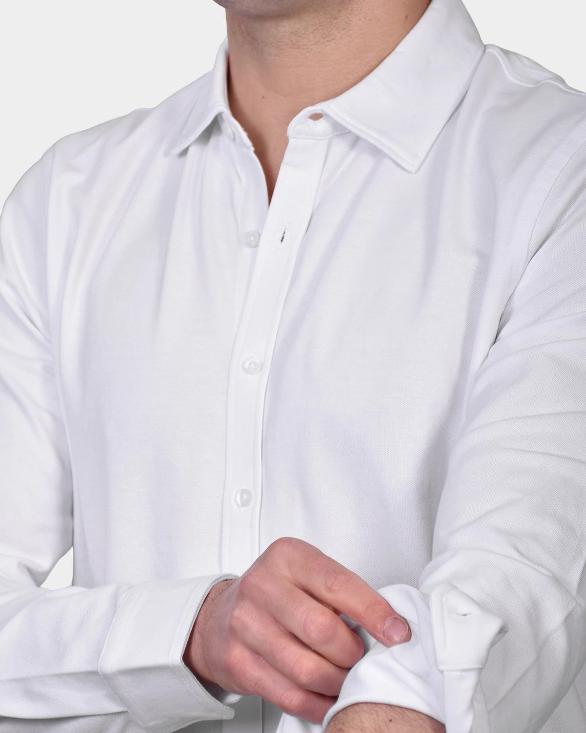 Polo Shirt Pique - White - Hugo Sthlm