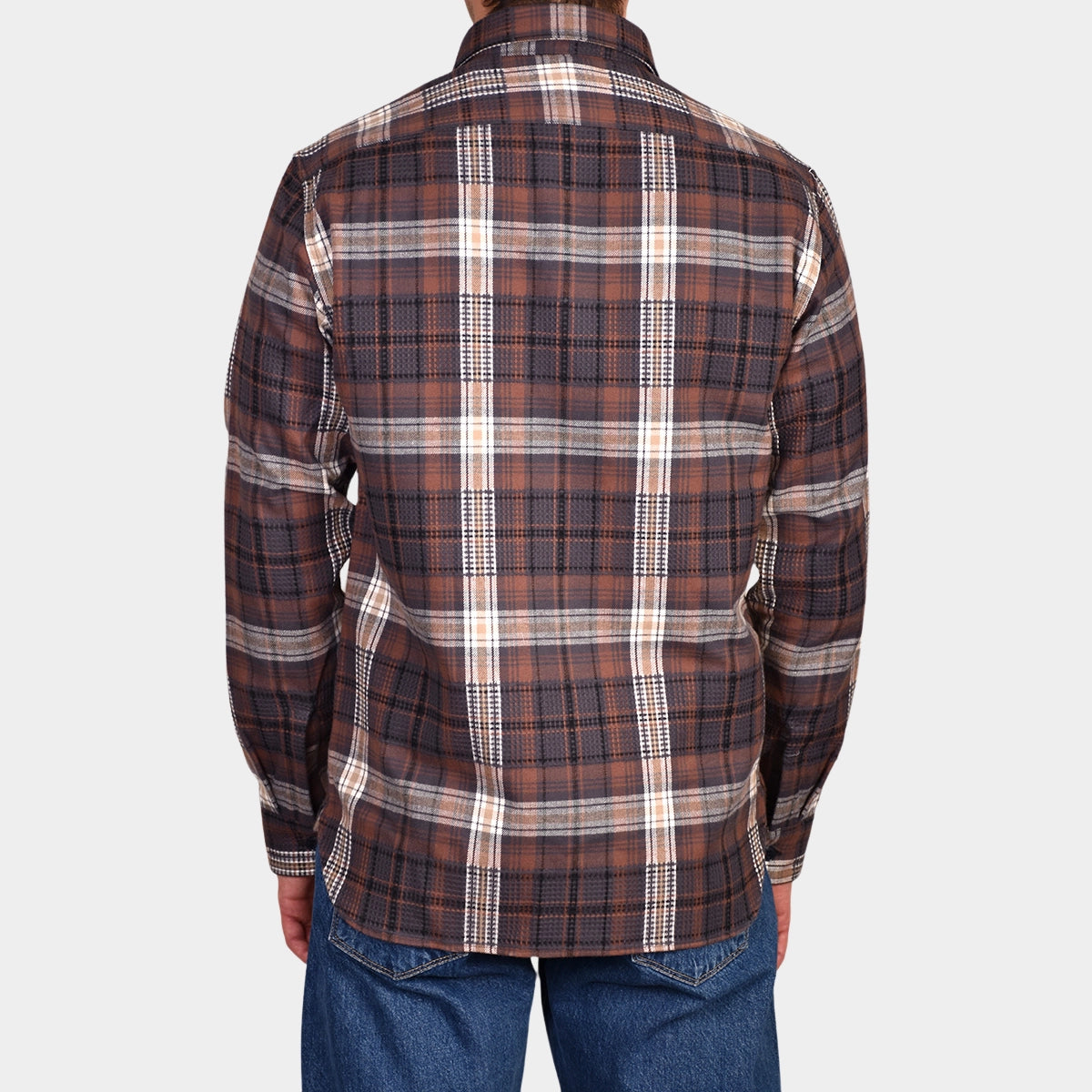 Post Man Shirt Heavy Flannel - Brown - Hugo Sthlm