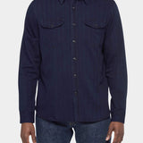 Post Man Shirt Herringbone - Dark Blue - Hugo Sthlm