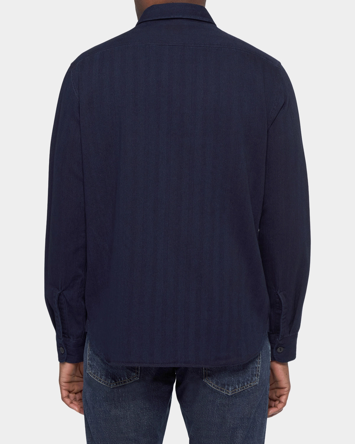 Post Man Shirt Herringbone - Dark Blue - Hugo Sthlm