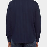 Post Man Shirt Herringbone - Dark Blue - Hugo Sthlm