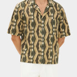 Reg Fit Cuban SS Tile Print - Tile Print - Hugo Sthlm