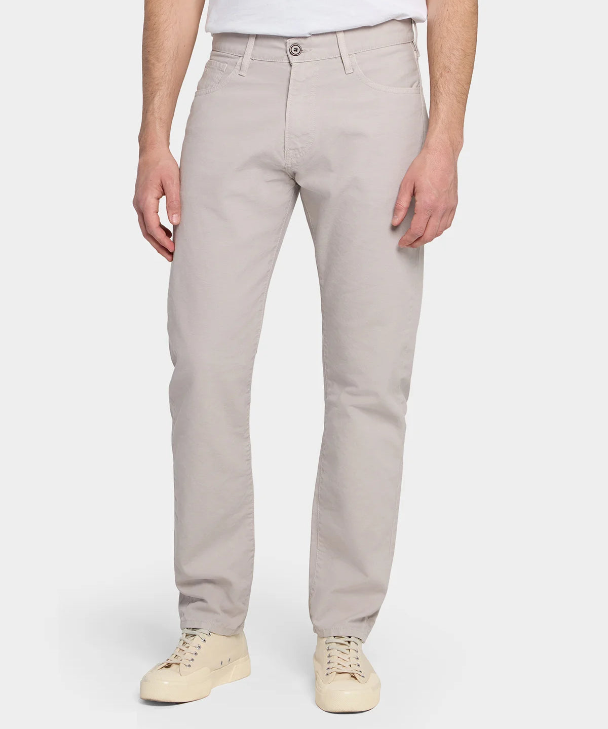 Relaxed 5 Pocket Lt Canvas - Taupe - Hugo Sthlm