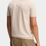 Ridge Knitted Polo - Moonbeam - Hugo Sthlm