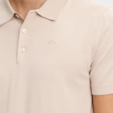Ridge Knitted Polo - Moonbeam - Hugo Sthlm