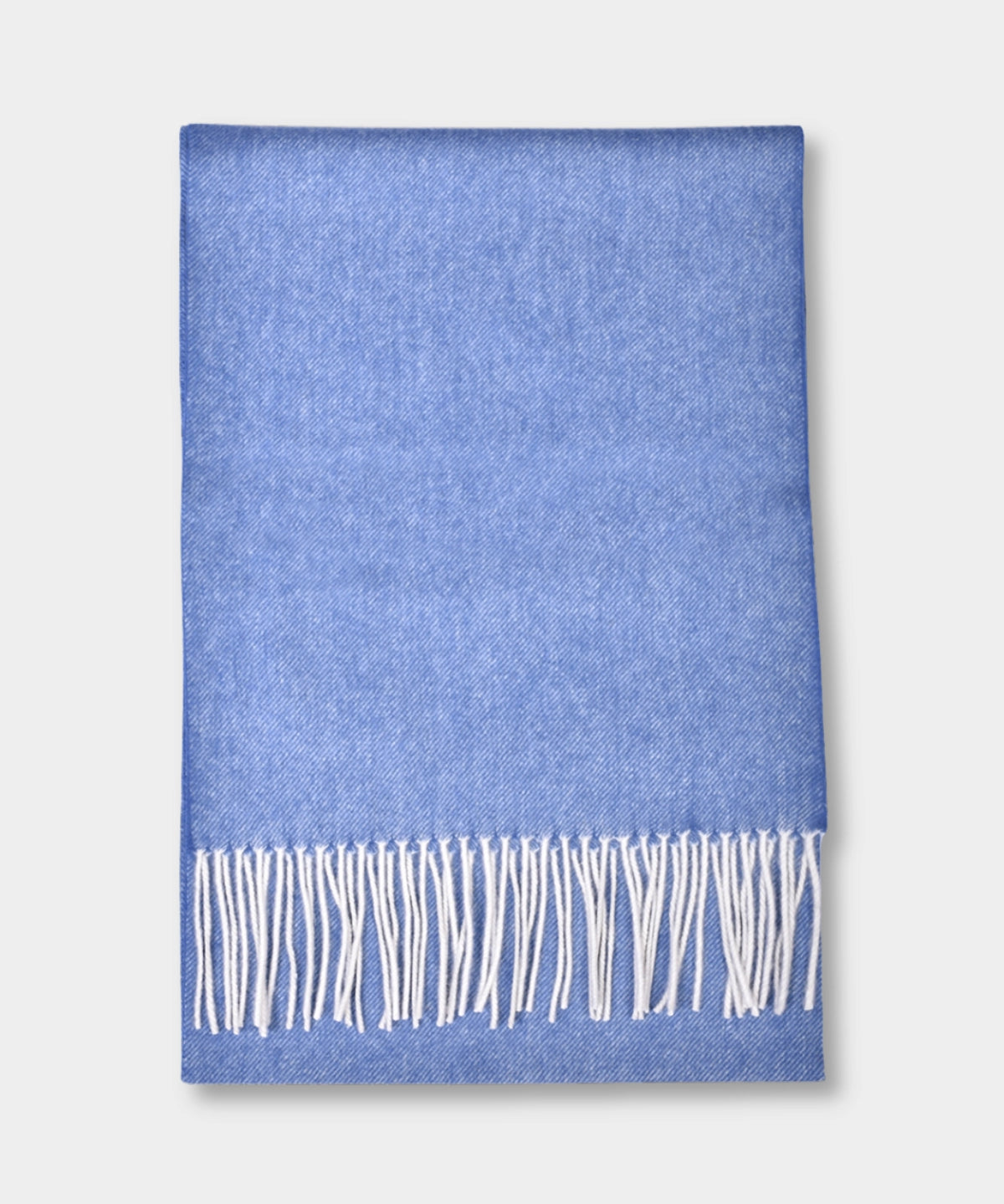Scarf Lambswool Twill - Blue - Hugo Sthlm