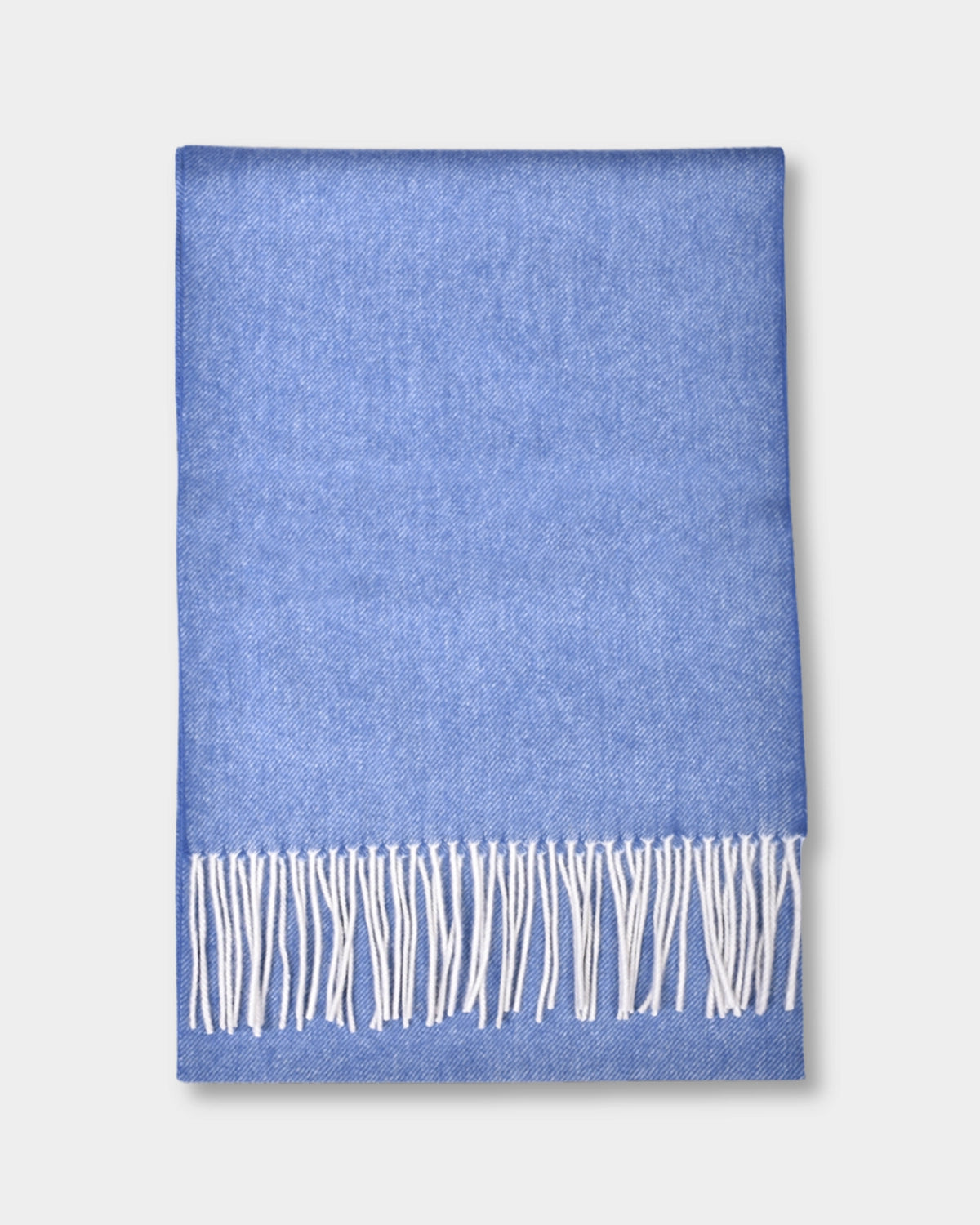 Scarf Lambswool Twill - Blue - Hugo Sthlm
