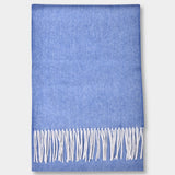 Scarf Lambswool Twill - Blue - Hugo Sthlm