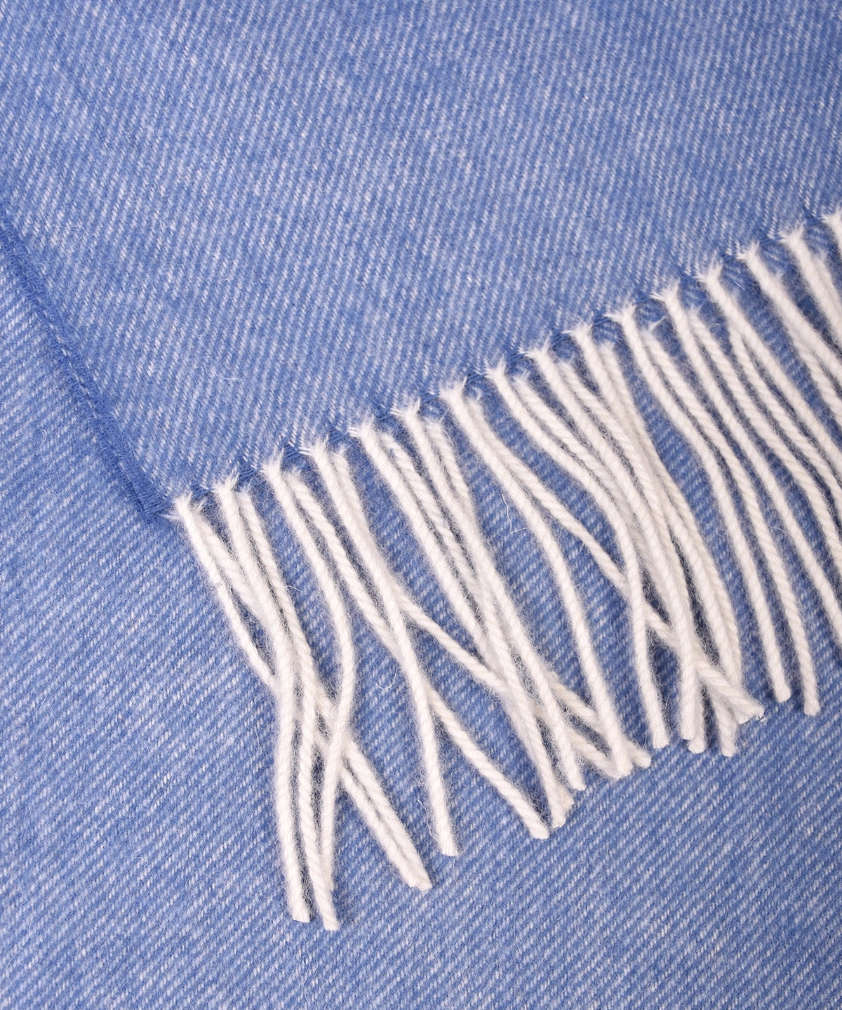 Scarf Lambswool Twill - Blue - Hugo Sthlm