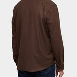 Shacket Solid Flannel - Brown