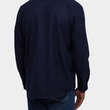 Shacket Solid Flannel - Dark Blue