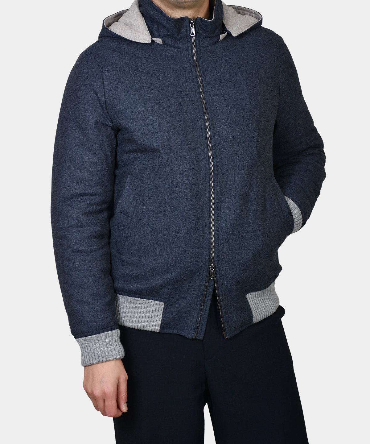 Short Jacket Donegal - Dark Grey - Hugo Sthlm