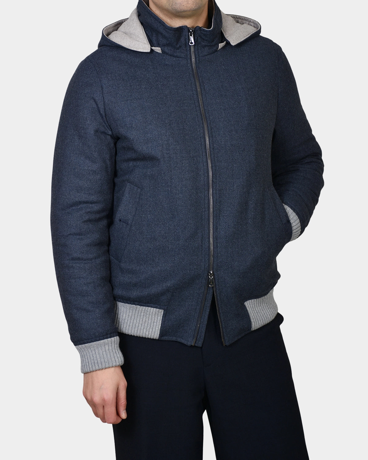 Short Jacket Donegal - Dark Grey - Hugo Sthlm