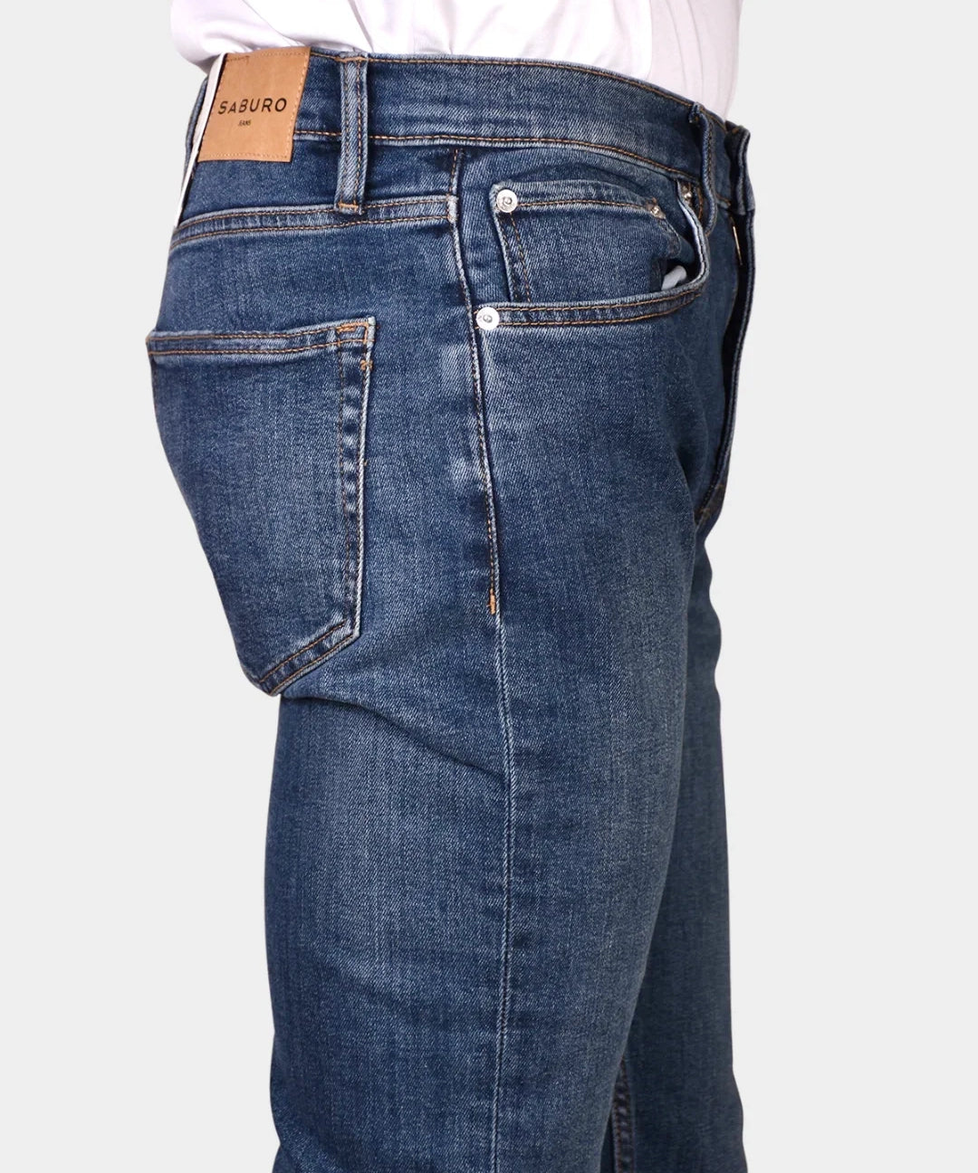 SLIM STRAIGHT STRETCH - MID STONE - Hugo Sthlm