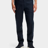Soren Drape Linen Pants - JL Navy - Hugo Sthlm