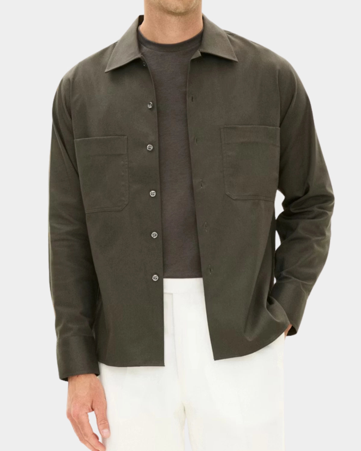 Straight Fit Bowling Collor Shirt - Netle Green - Hugo Sthlm