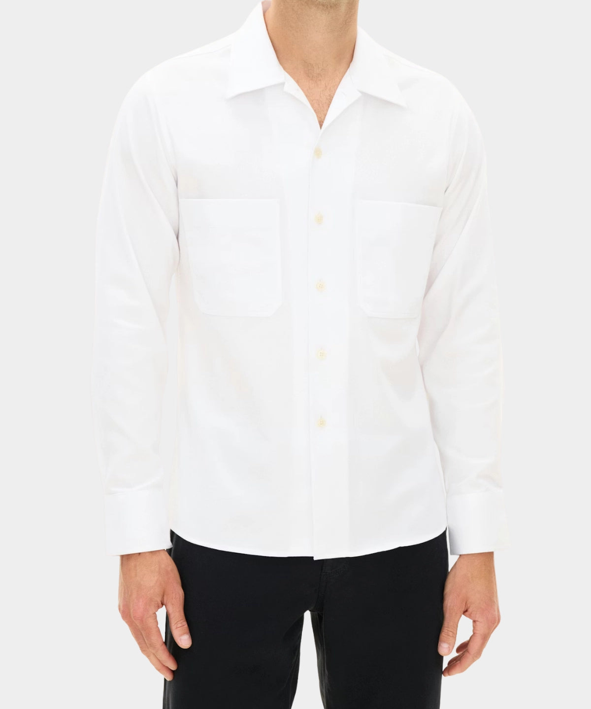 Straight Fit Bowling Collor Shirt - Snow White - Hugo Sthlm