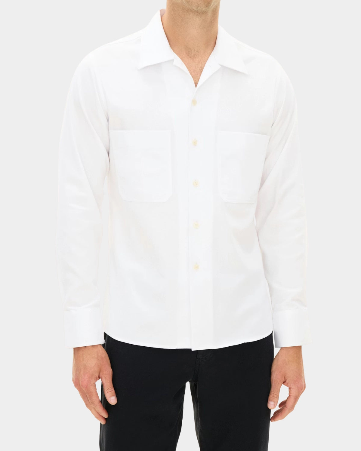 Straight Fit Bowling Collor Shirt - Snow White - Hugo Sthlm