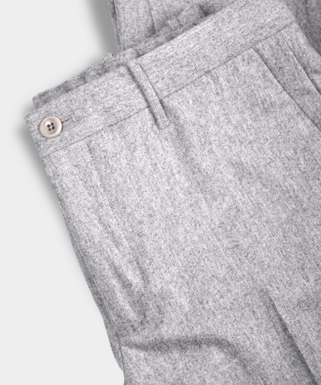 Tapered Fit Flannel Trousers - Grey - Hugo Sthlm