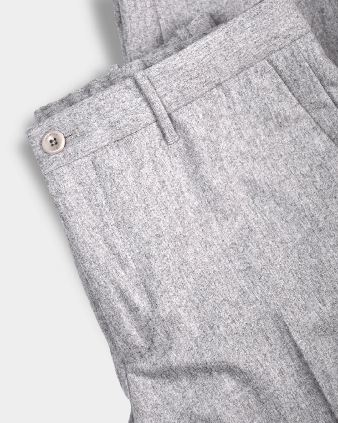 Tapered Fit Flannel Trousers - Grey - Hugo Sthlm