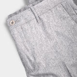 Tapered Fit Flannel Trousers - Grey - Hugo Sthlm