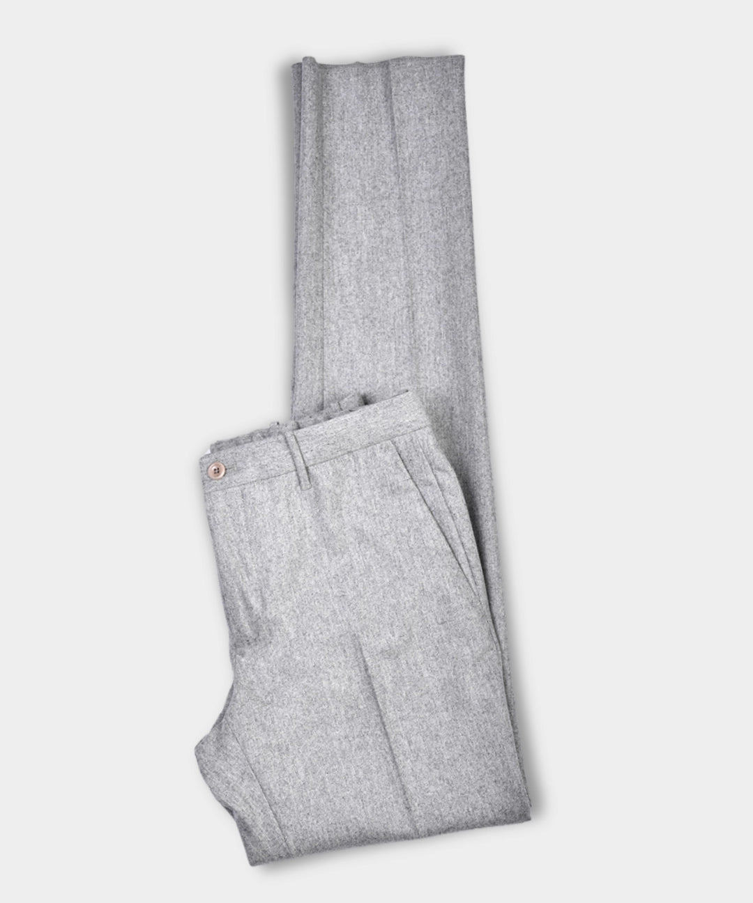 Tapered Fit Flannel Trousers - Grey - Hugo Sthlm