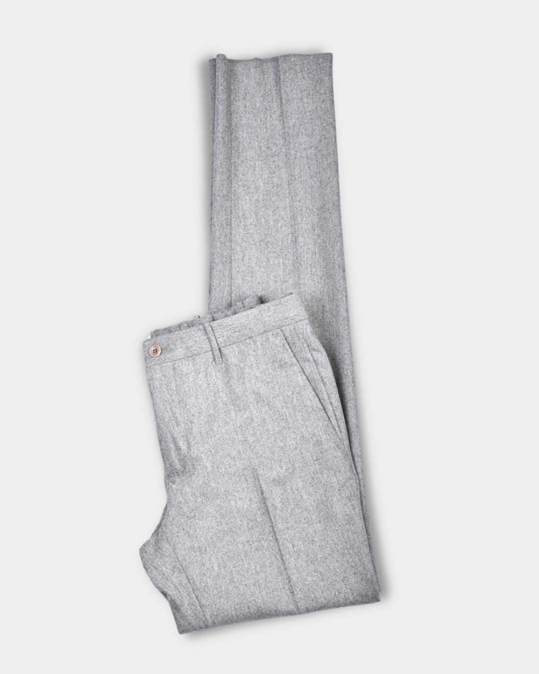 Tapered Fit Flannel Trousers - Grey - Hugo Sthlm