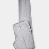 Tapered Fit Flannel Trousers - Grey - Hugo Sthlm