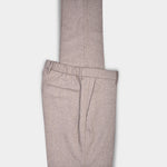 Tapered Fit Flannel Trousers - Sand - Hugo Sthlm