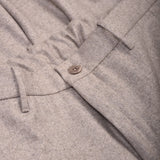 Tapered Fit Flannel Trousers - Sand - Hugo Sthlm