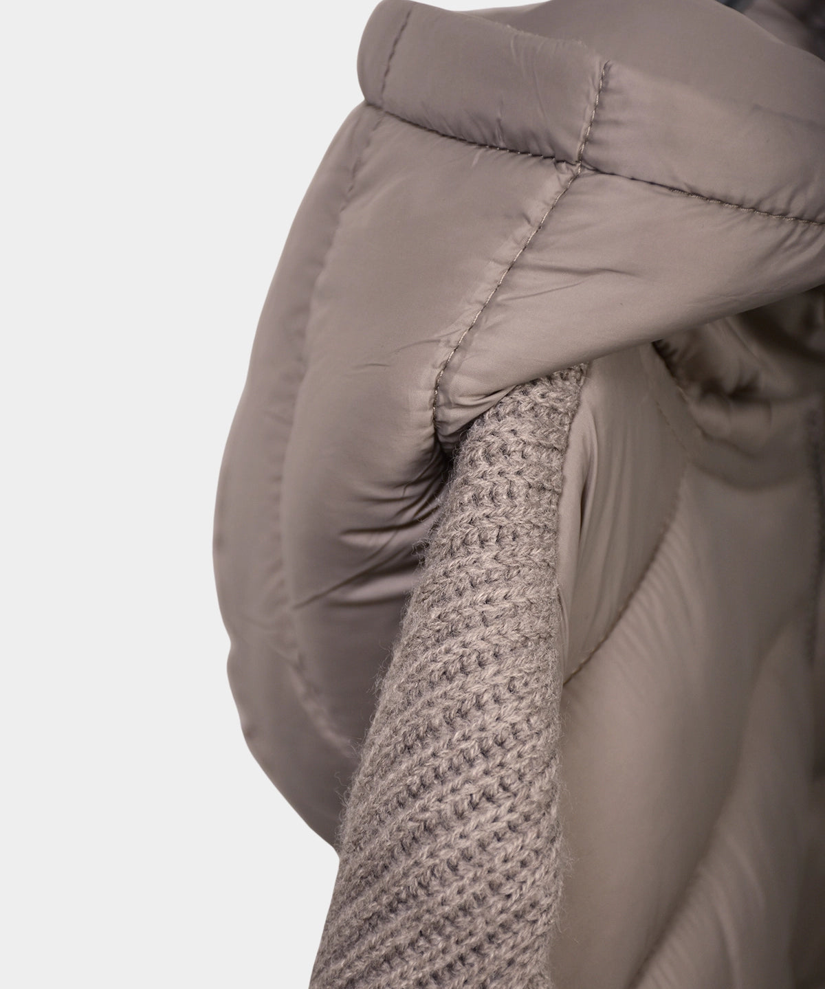 Hoodie Zip Wool/Nylon - Beige - Hugo Sthlm