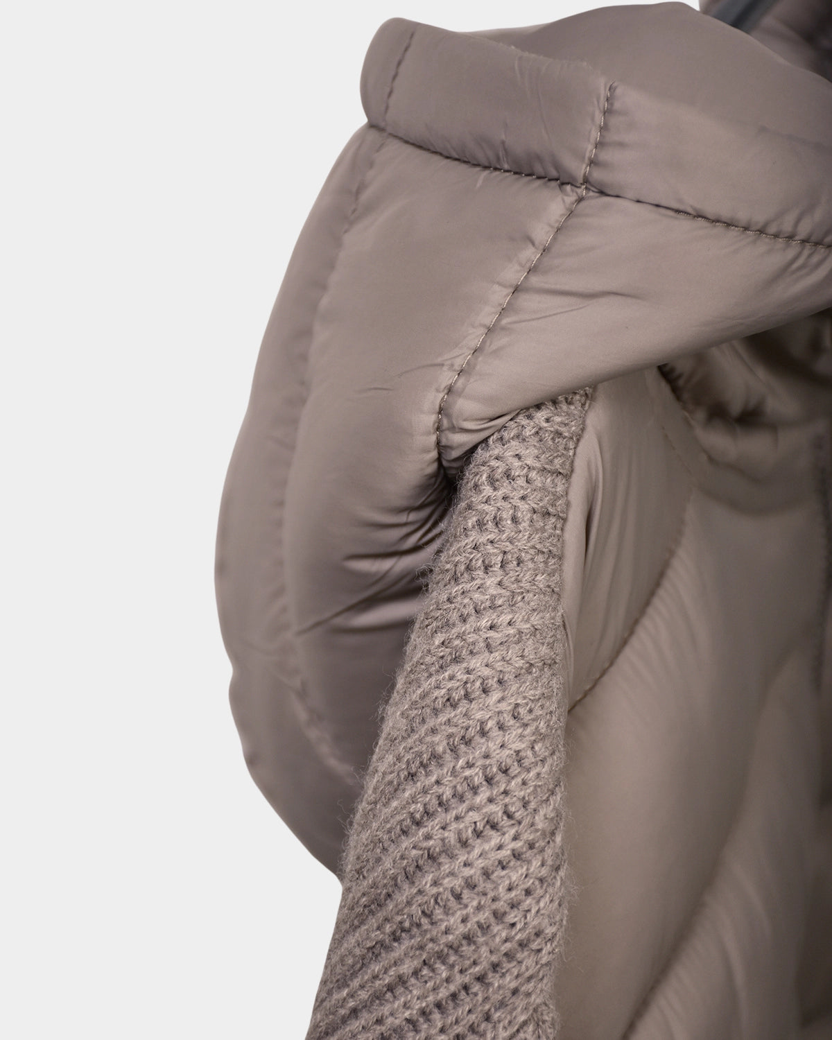 Hoodie Zip Wool/Nylon - Beige - Hugo Sthlm